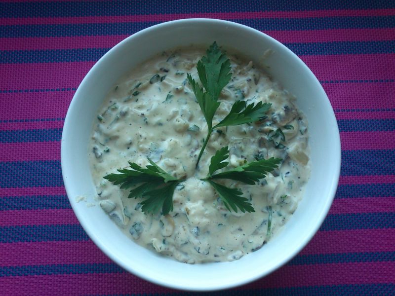 Sos pieczarkowo-pietruszkowy