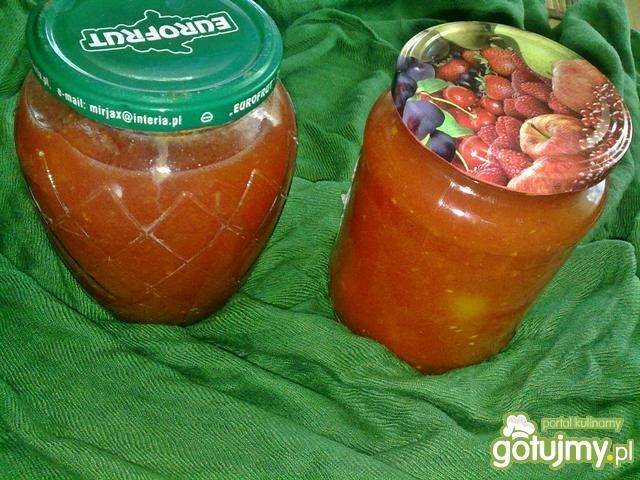 Sos pomidorowy z pomidorkami na zimę Sos pomidorowy z pomidorkami na zimę