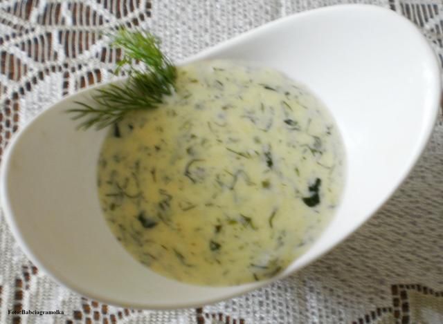 Sos serowo-ziołowy : Sos serowo-ziołowy :