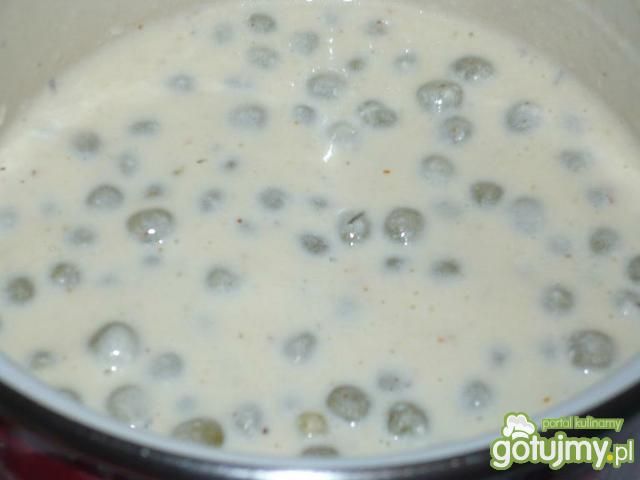 Sos śmietanowo groszkowy Sos śmietanowo groszkowy