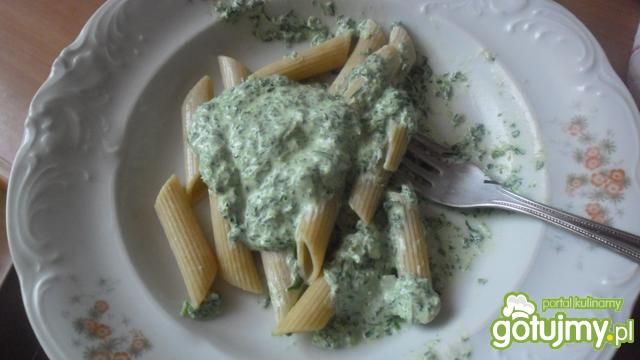 Sos śmietanowo-szpinakowy