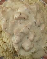 sos śmietanowo- ziołowy z makaronem sos śmietanowo- ziołowy z makaronem
