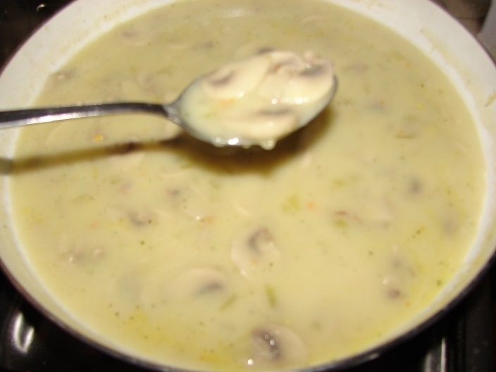 Sos śmietanowy z pieczarkami i cebulą