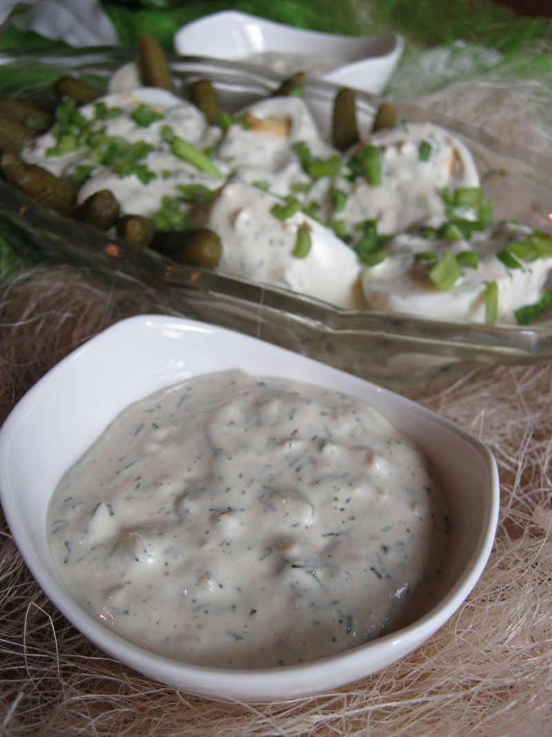 Sos tatarski - do jajek i mięs  Sos tatarski - do jajek i mięs