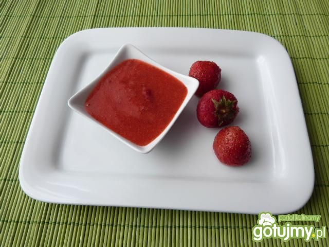Sos truskawkowy z miodem i cherry Sos truskawkowy z miodem i cherry