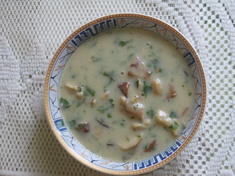 Sos z borowików z natką pietruszki