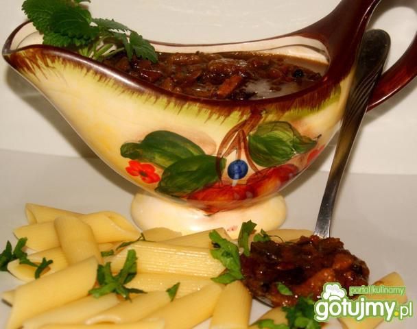 Sos z karkówki do makaronu