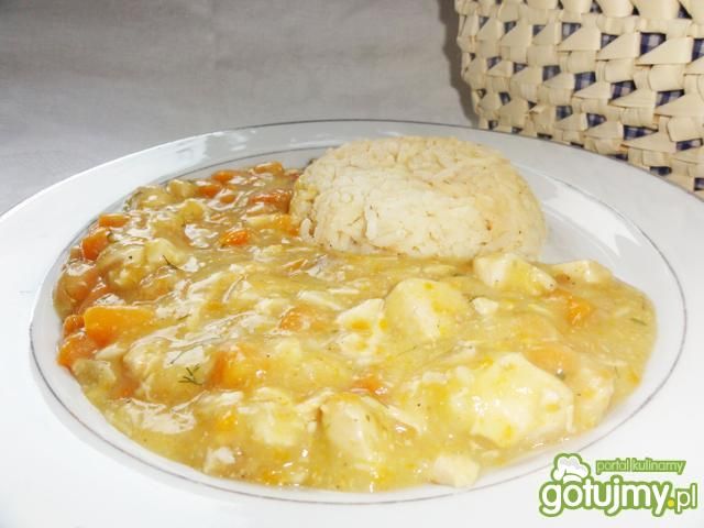 Sos z kurczaka z curry