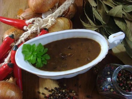 Sos z suszonych grzybów  do mięs gołąbków Sos z suszonych grzybów  do mięs gołąbków