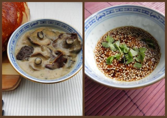 Sos z trzech grzybów i marynata sojowa