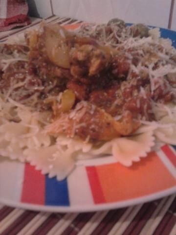 Sos ze schabem i oliwkami  Sos ze schabem i oliwkami