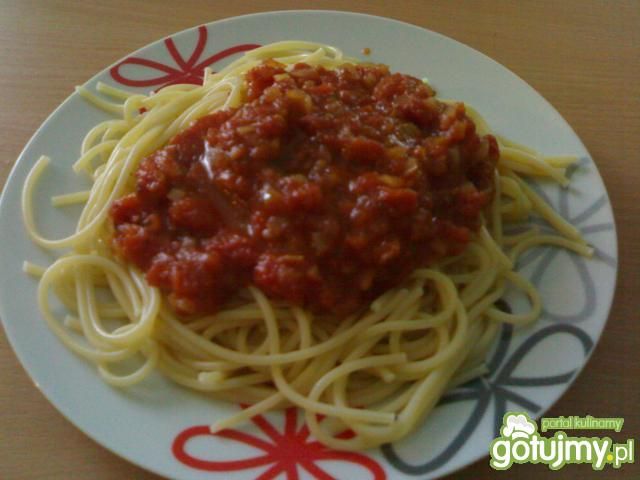 Spagetti z sosem pomidorowym 3 Spagetti z sosem pomidorowym 3