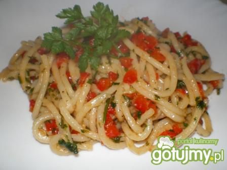 Spaghetti aglio olio e peperoncino