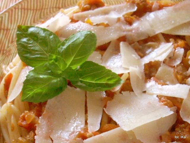 Spaghetti bolognese Pyzy