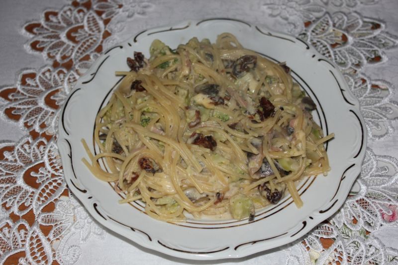 Spaghetti brokułowe   Spaghetti brokułowe