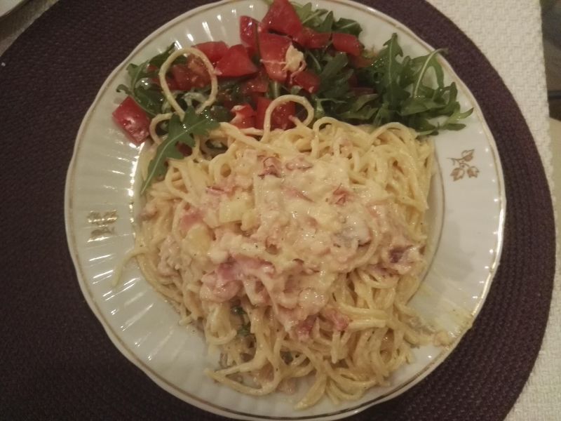 Spaghetti carbonara Spaghetti carbonara