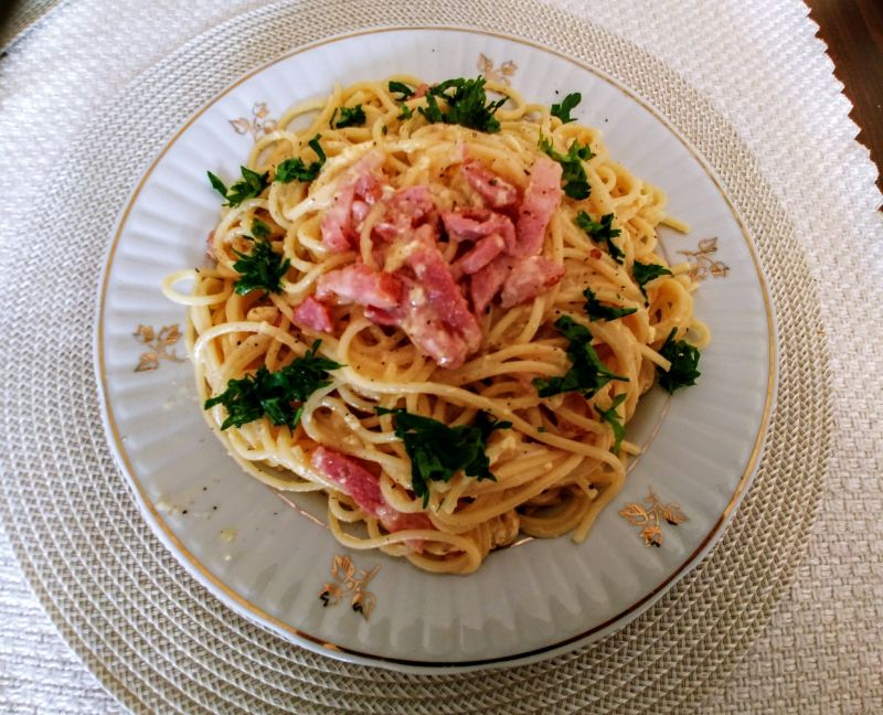 Spaghetti carbonara Spaghetti carbonara