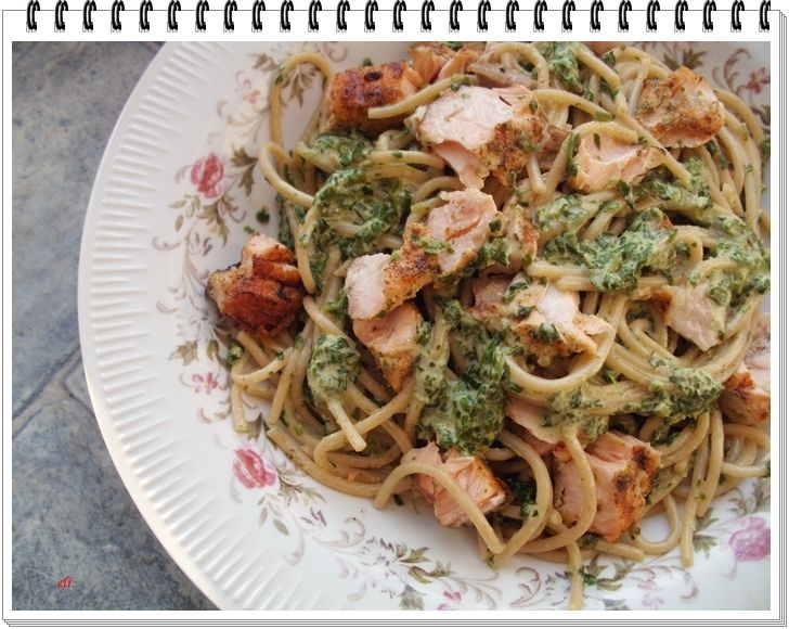 Spaghetti Eli z łososiem Spaghetti Eli z łososiem