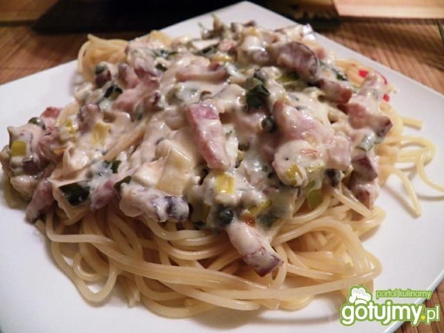 Spaghetti z boczkiem Spaghetti z boczkiem