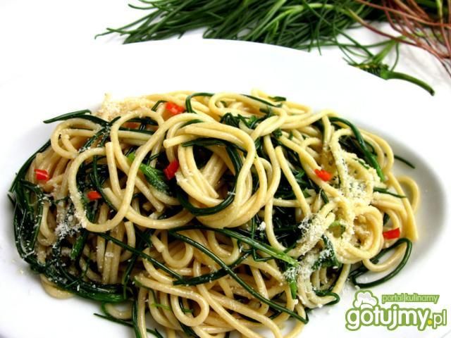 Spaghetti z broda mnicha /agretti/ Spaghetti z broda mnicha /agretti/