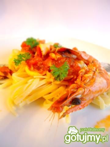Spaghetti z krewetkami