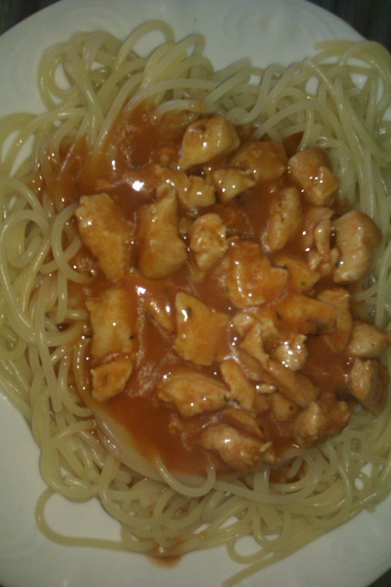 Spaghetti z kurczakiem Spaghetti z kurczakiem