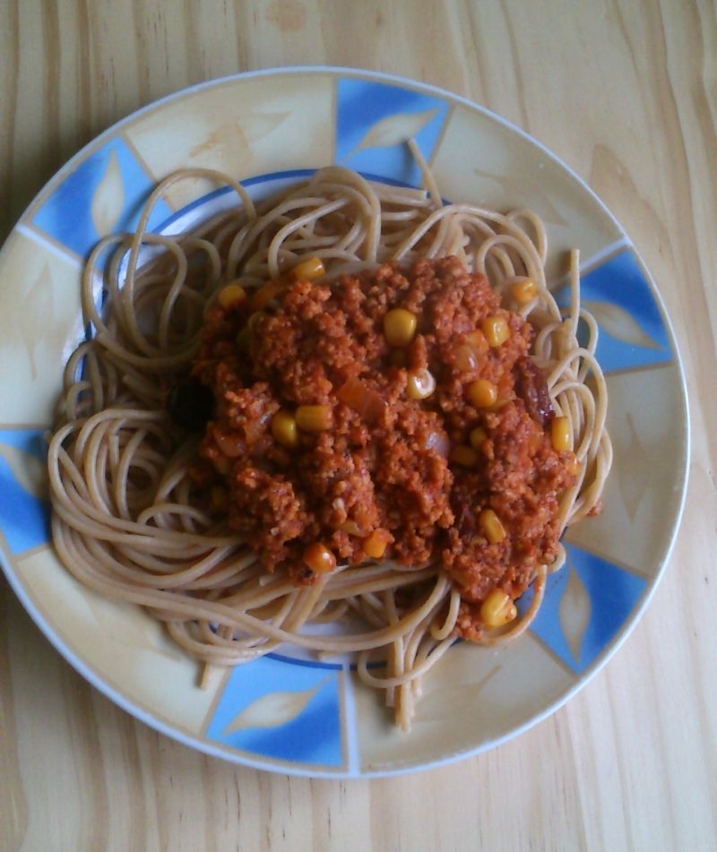 Spaghetti z mięsem mielonym