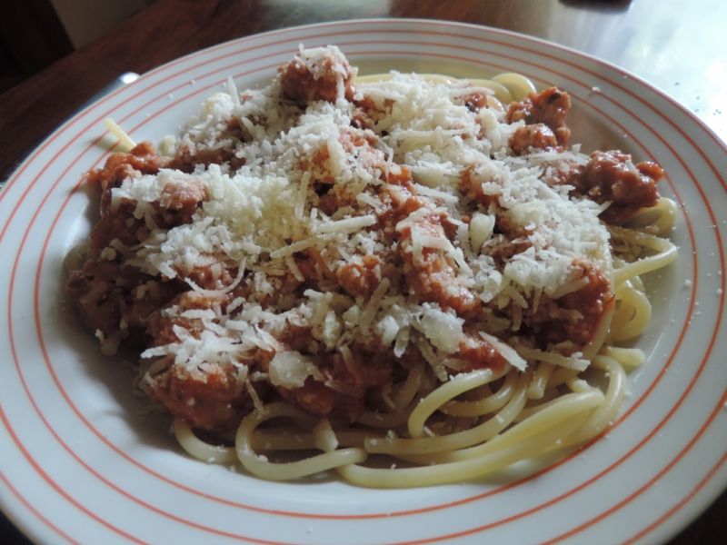 Spaghetti z papryką  Spaghetti z papryką