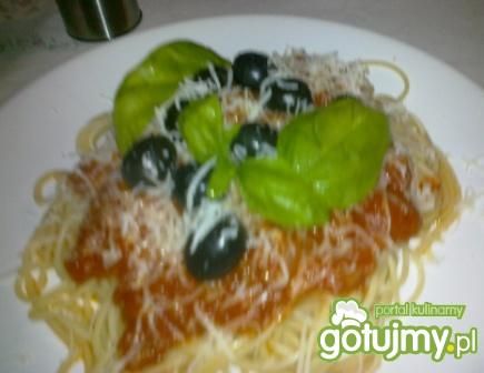 Spaghetti z pomidorami. Spaghetti z pomidorami.