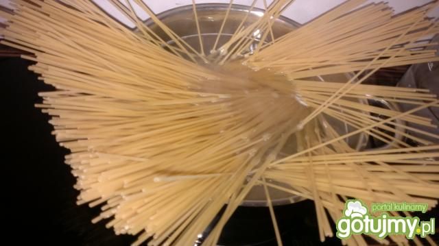 Spaghetti z raczkami rzecznymi 