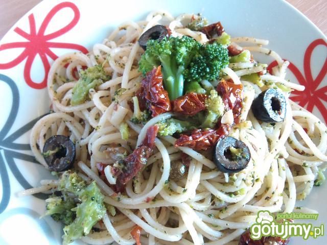 Spaghetti z suszonymi pomidorami