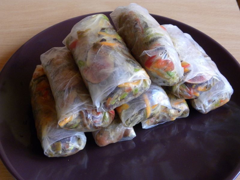 Spring Rolls z carpaccio wołowym Spring Rolls z carpaccio wołowym