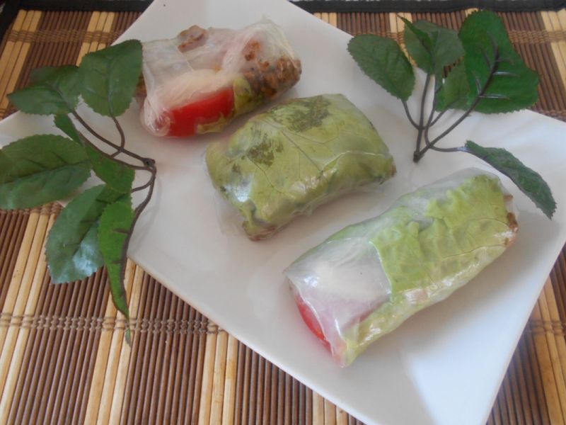 Spring rolls z mięsem mielonym