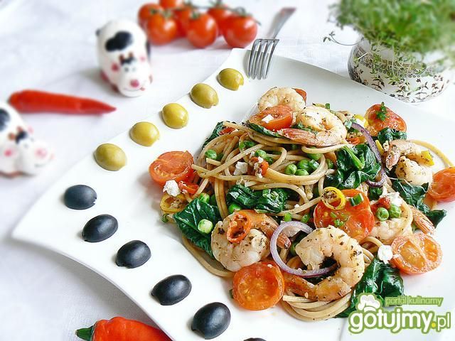 Śródziemnomorska uczta z krewetkami