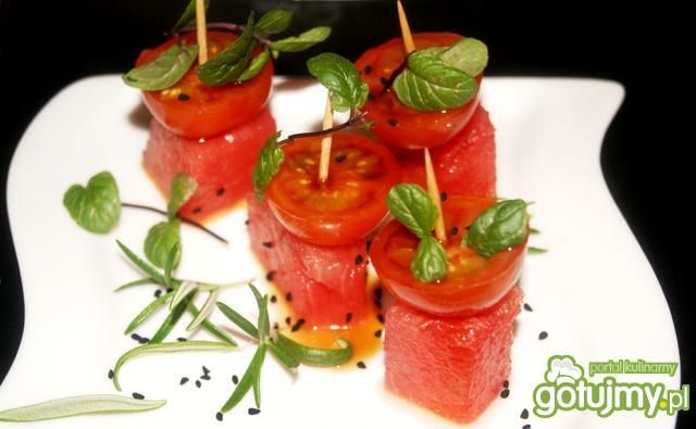 Starter z arbuza i pomidorków Starter z arbuza i pomidorków