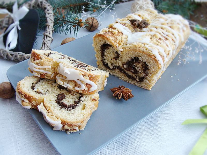 Strudel makowy z kruszonką Strudel makowy z kruszonką