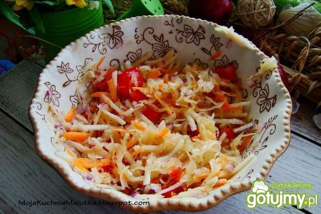 Surówka kiszona z cebulą czerwoną