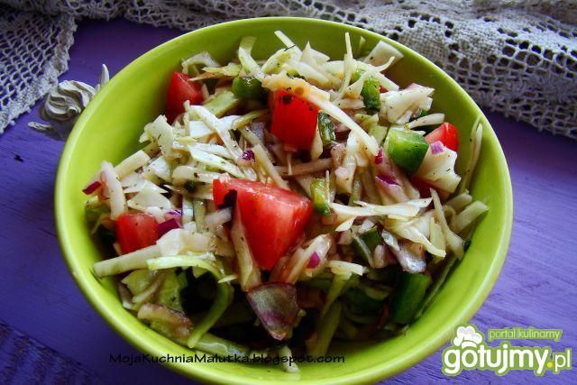 Surówka letnia z sosem balsamicznym  Surówka letnia z sosem balsamicznym