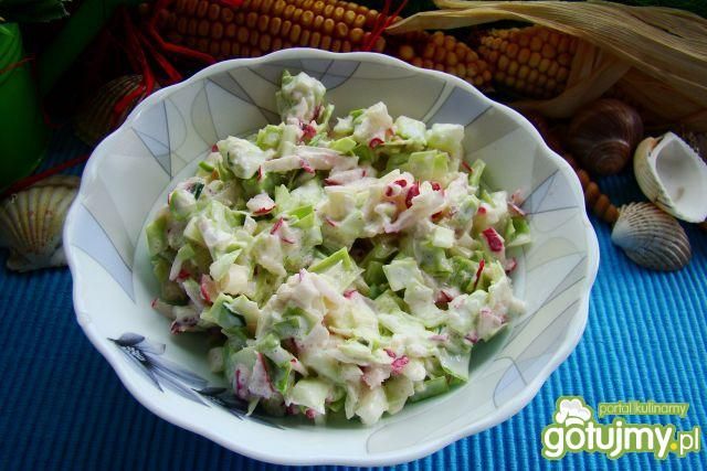 Surówka obiadowa z rzodkiewki  Surówka obiadowa z rzodkiewki