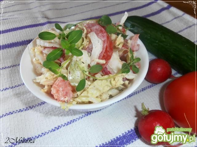 Surówka warzywna z jogurtem greckim Surówka warzywna z jogurtem greckim