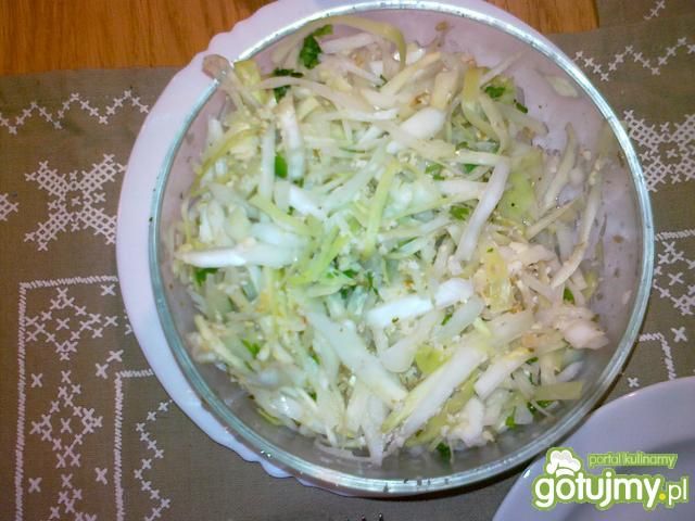 Surówka z białej kapusty obiadowa