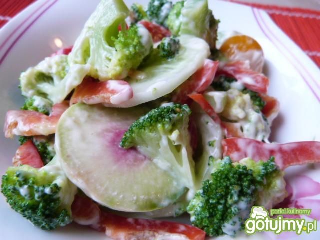 Surówka z brokuła, ogórków i pomidorków Surówka z brokuła, ogórków i pomidorków