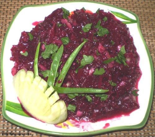 Surówka z buraczków z cebulą Surówka z buraczków z cebulą
