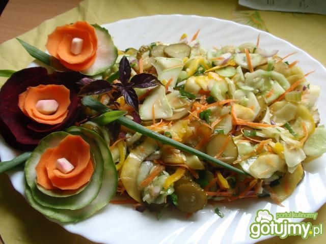 Surówka  z cukini Surówka  z cukini