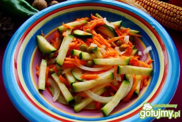 Surówka z cukinią i groszkiem  Surówka z cukinią i groszkiem
