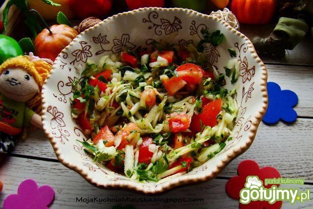 Surówka z cukinii i ogórka  Surówka z cukinii i ogórka