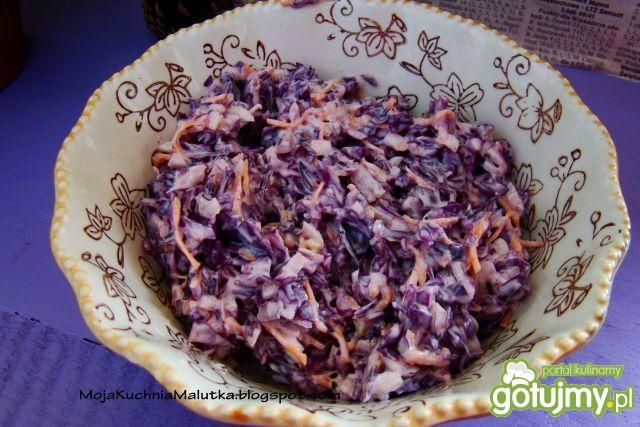 Surówka z czerwonej kapusty z majonezem3 Surówka z czerwonej kapusty z majonezem3