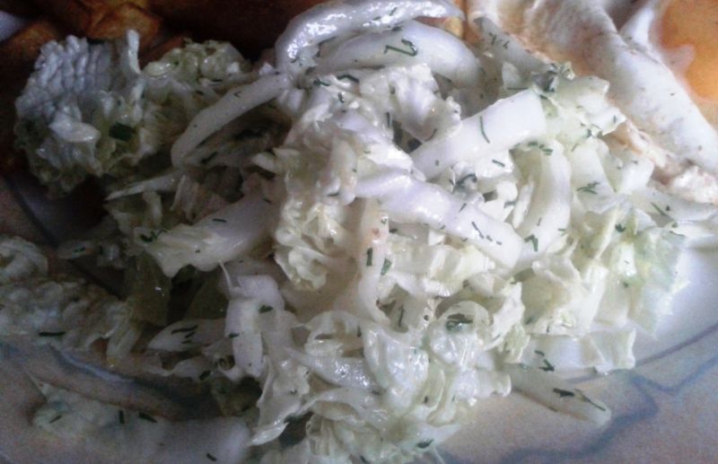 Surówka z dipem majonezowym 