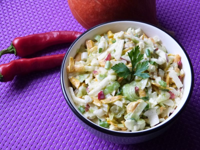 Surówka z dynią i ostrą papryczką