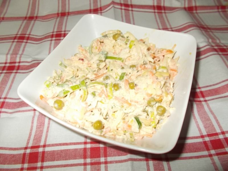 Surówka z groszkiem i porą Surówka z groszkiem i porą